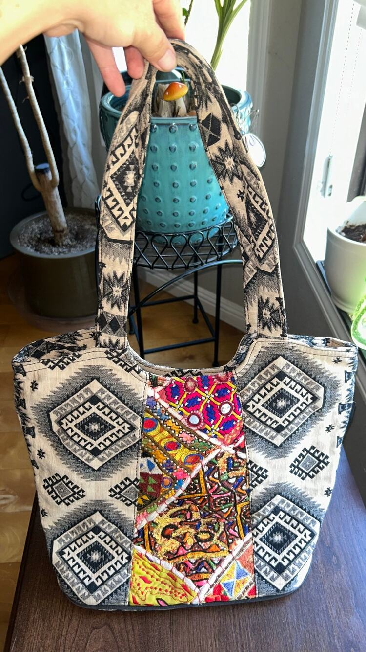 Catori Bag Tote Purse Embroidered Brocade Quiet Luxury